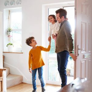 Father and kids having visitation rights in Fort Worth, TX.