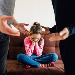 couple fighting regarding medical care for their daughter